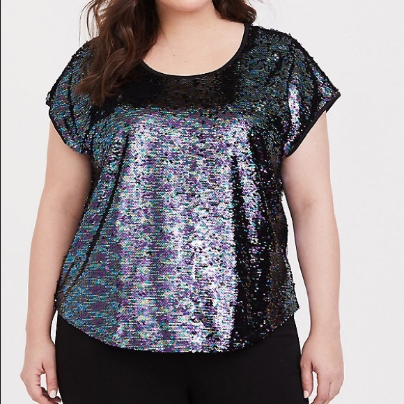 sequin dolman top